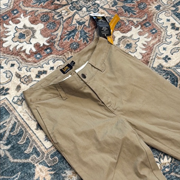 Lee Uniforms 3 Original Skinny Leg Juniors Khaki Tan Pants - Picture 2 of 8